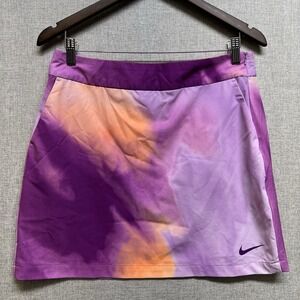 Nike Golf Tour Performance Dry Fit Women's Skirt Tie Dye Orange Purple Size 8